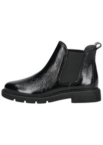 Paul Green Damen Ankleboots "Paul Green Stiefelette Leder/Textil", Gr. 38, schwarz, Leder, Textil, casual, Schuhe