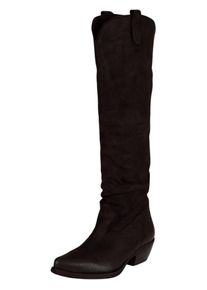 felmini Damen Bikerboots "felmini Stiefel Leder", Gr. 40, schwarz, Leder, casual, Schuhe