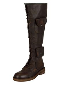 felmini Damen Stiefel "felmini Stiefel Leder", Gr. 42, braun, Leder, casual, Schuhe