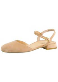 Paul Green Damen Slingpumps "Paul Green Pumps Leder", Gr. 37, beige, Leder, casual, Schuhe