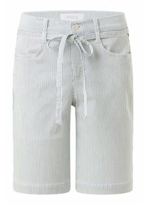 AENGELS Damen Shorts "AENGELS Wide Leg Short Belt", blau, Gr. 34, unifarben, 89% Baumwolle, 8% Polyester, 3% Elasthan, Hosen