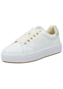 Gant Damen Plateausneaker "Gant Sneaker Leder", Gr. 36, weiß, Leder, casual, Schuhe
