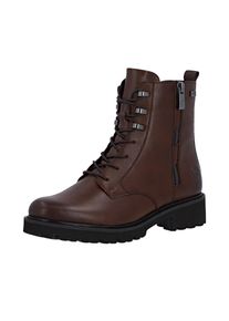 Remonte Damen Schnürstiefelette, Gr. 38, braun, Leder, modisch, Schuhe, Schnürboots, Stiefelette mit wasserabweisender TEX-Membran