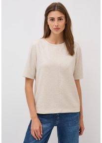 Cecil Damen Sweatshirt, beige, casual, Gr. XL, meliert, Sweatware, 48% Viskose, 47% Polyester, 5% Elasthan; light beige melange: 79% Polyester, 16%