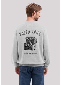 F4NT4STIC Herren Sweatshirt "Knut und Jan Scribble Logo", grau, casual, Gr. XL, Obermaterial: 80% Baumwolle, 20% Polyester, Sweatshirts, Osteee
