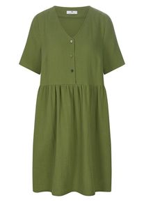 Peter Hahn - Kleid, grün, Gr. 44 / L - Baumwolle