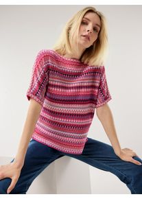 Walbusch Kimono Pullover Baumwolljacquard