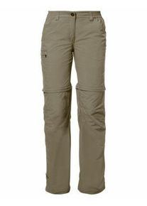 Vaude Womens Farley Zip Off Pants IV regular - muddy - Gr&ouml;&szlig;e 44 Damen 03873
