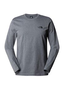 The North Face L/S Simple Dome Tee Longsleeve Men (Gr XL |grau)