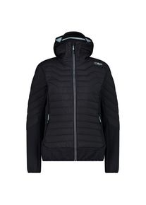Kunstfaserjacke CMP Jacket Hybrid Fix Hood 34Z2486 Damen (Gr 36 |schwarz)
