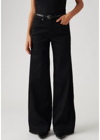 Levi's LEVI'S Damen Weite Jeans "Jeans 318 SHAPING", schwarz, casual, Gr. 33, unifarben, Denim/Jeans, Obermaterial: 78% Baumwolle, 21% Polyester, 1%