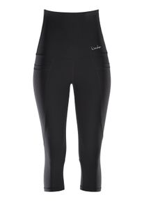 WINSHAPE Damen Leggings "Functional Power Shape ¾-Tights HWL214", schwarz, Gr. XXL, 80% Polyester, 20% Elasthan, Hosen, High Waist mit praktischen