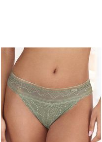 Lascana String 'Tiziana' salbei Gr. 36/38 für Damen. Mit Spitze, Schleife. Figurbetont. Nachhaltig.