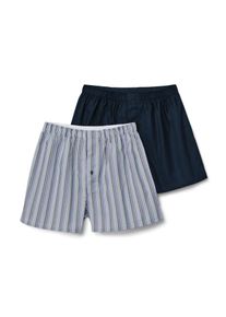 Tchibo - 2 Web-Boxershorts - Herren - Gr. L/6 - dunkelblau/gestreift