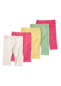 Tchibo - 5 Kinder-3/4-Leggings - Kinder - Gr. 98/104 - creme