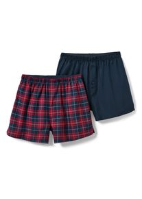 Tchibo - 2 Flanell-Boxershorts - Herren - Gr. Xl/7 - dunkelblau/kariert