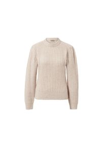 Tchibo - Grobstrick-Pullover mit Wolle - Damen - Gr. M - wei&szlig;
