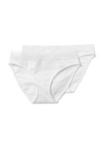 Tchibo - 2 Slips - Damen - Gr. S - wei&szlig;
