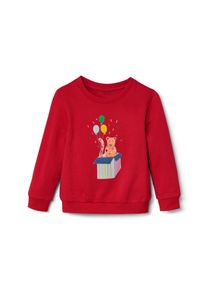 Tchibo - Kinder-Sweatshirt mit angerauter Innenseite - M&auml;dchen - Gr. 98/104 - rot