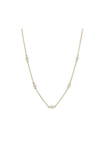 Tchibo - 585 Gold Collier - wei&szlig;