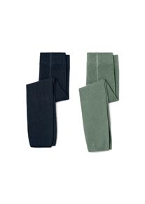Tchibo - 2 Kinder-Strickleggings - Kinder - Gr. 122/128 - dunkelblau/jacquard
