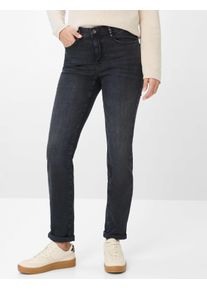 Brax Damen Five-Pocket-Hose Style MARY USED BLACK BLACK, denim dunkelgrau, Gr. 42L