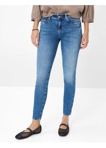 Brax Damen R&ouml;hrenjeans Style ANA USED REGULAR BLUE, denim blau, Gr. 40