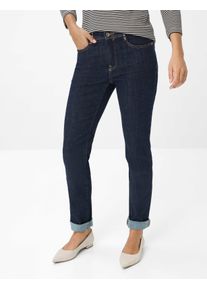 Brax Damen Five-Pocket-Hose Style CAROLA CLEAN DARK BLUE, denim dunkelblau, Gr. 44