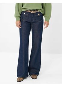 Brax Damen Palazzohose Style MAINE CLEAN DARK BLUE, denim dunkelblau, Gr. 32K