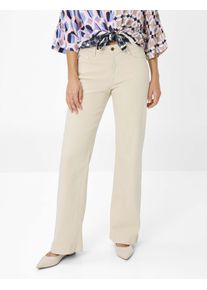 Brax Damen Five-Pocket-Hose Style MAINE CANVAS, denim hellbeige, Gr. 40