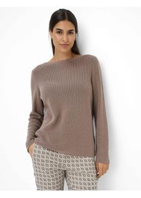 Brax Damen Strickpullover Style LESLEY taupe, hellbraun, Gr. 36