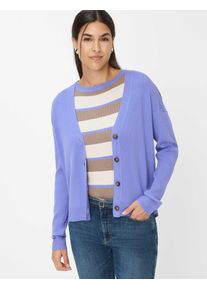 Brax Damen Strickjacke Style ANIQUE violet storm, lila, Gr. 38