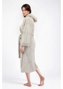 my home Unisex-Bademantel »Lillou, ideal für Sauna & Spa, Hotelbademantel, Morgenmantel«, (1 St.), kuschelig weicher Fleece, für Damen und Herren, XS-3XL