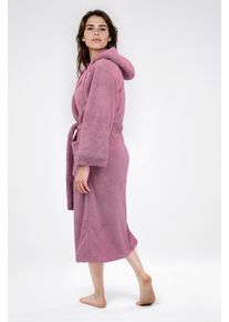 my home Unisex-Bademantel »Lillou, ideal für Sauna & Spa, Hotelbademantel, Morgenmantel«, (1 St.), kuschelig weicher Fleece, für Damen und Herren, XS-3XL