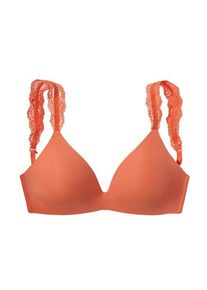 Lascana Push-up-BH orange Gr. 70C. Mit Integriertem Kissen und ohne Bügel
