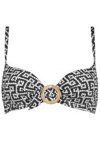 watercult Bikini Top Ethno Craft Bikini-Top Damen (Gr 36 - Cup C |grau)