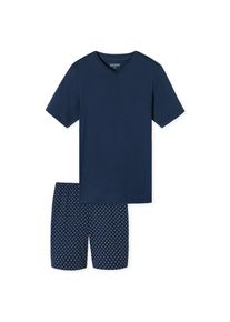 Schiesser Herren Pyjama Schlafanzug kurz - Casual Essentials 1er Pack