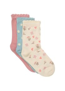Minymo Socks No 124062 3-Pack Multifunktionssocken Kinder (Gr 23-26 |beige)