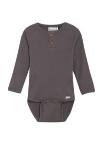 Minymo Body L/S Rib Alltagsunterwäsche Kinder (Gr 92 |grau)