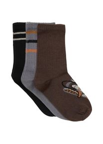 Minymo Socks No 134061 3-Pack Multifunktionssocken Kinder (Gr 27-30 |braun)