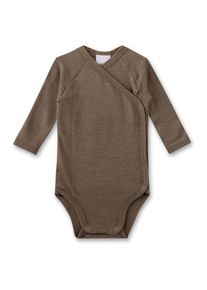 Sanetta Wrapover Body 1/1 Wool Merinounterwäsche Kinder (Gr 68/74 |braun)