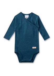 Sanetta Wrapover Body 1/1 Wool Merinounterwäsche Kinder Alltag (Gr 44/50 |blau)