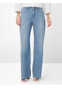 Brax Damen Palazzohose Style MORGAN USED LIGHT BLUE, denim hellblau, Gr. 38