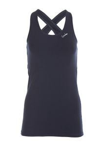 WINSHAPE Damen Sporttop "Tanktop WVR32", blau, Gr. S, 90% Baumwolle, 10% Elasthan, Tops, Drop Back Design