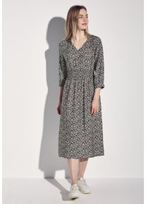 Street One Damen Midikleid, blau, casual, Gr. 42, bedruckt, Stoff, 88% Viskose, 12% Polyamid, Kleider, aus Viskose