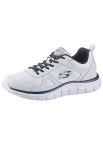 Skechers Herren Sneaker "Track-Scloric", Gr. 41, blau, Textil, Leder, sportlich, Schuhe, Freizeitschuh, Halbschuh, Schnürschuh mit Skechers Memory