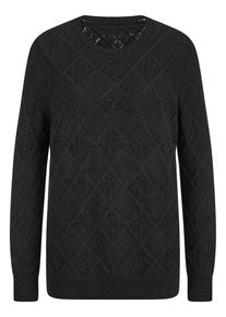 Anna Aura - Rundhals-Pullover, schwarz, Gr. 40 / M - Schurwolle