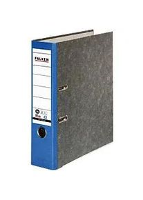 Falken Ordner Breit DIN A4 80 mm Blau 2 Ringe 80024607 Pappkarton Wolkenmarmor