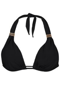 Barts Solid Halter Triangle Bikini-Top Damen (Gr 44 |schwarz)