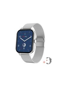 TPFNet Smart Watch / Fitness Tracker IP67 - Milanaise Armband + Silikon Armband - Android & IOS - Rosa